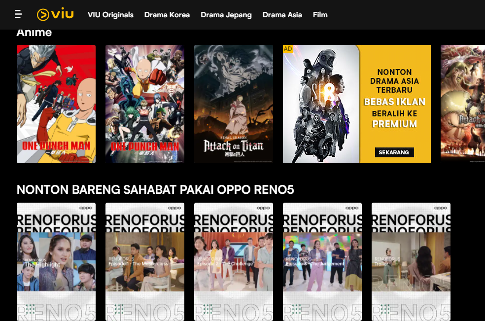 Platfrom streaming Viu