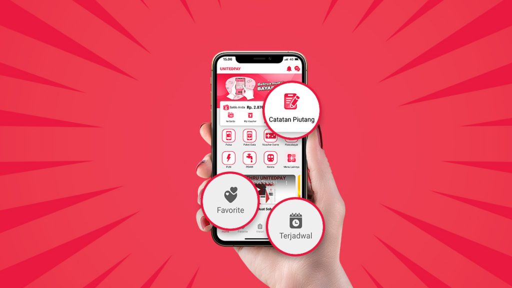 Fitur dalam aplikasi Unitedpay