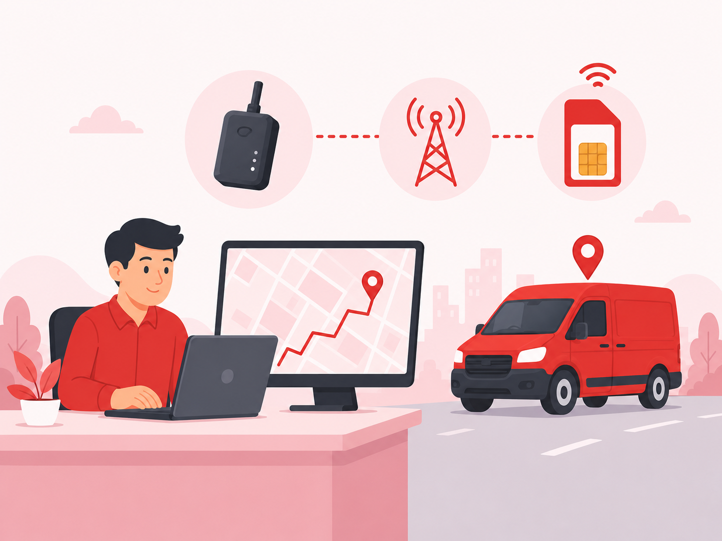 Paket Data untuk Perangkat GPS dan Kendaraan Operasional