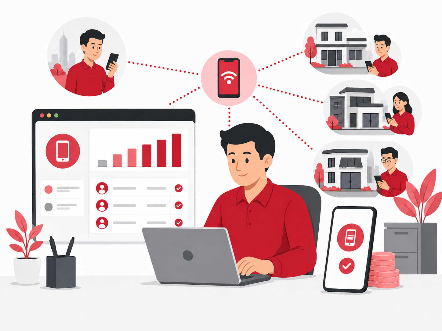 Layanan Pulsa B2B untuk Perusahaan dengan Banyak Karyawan dan Cabang