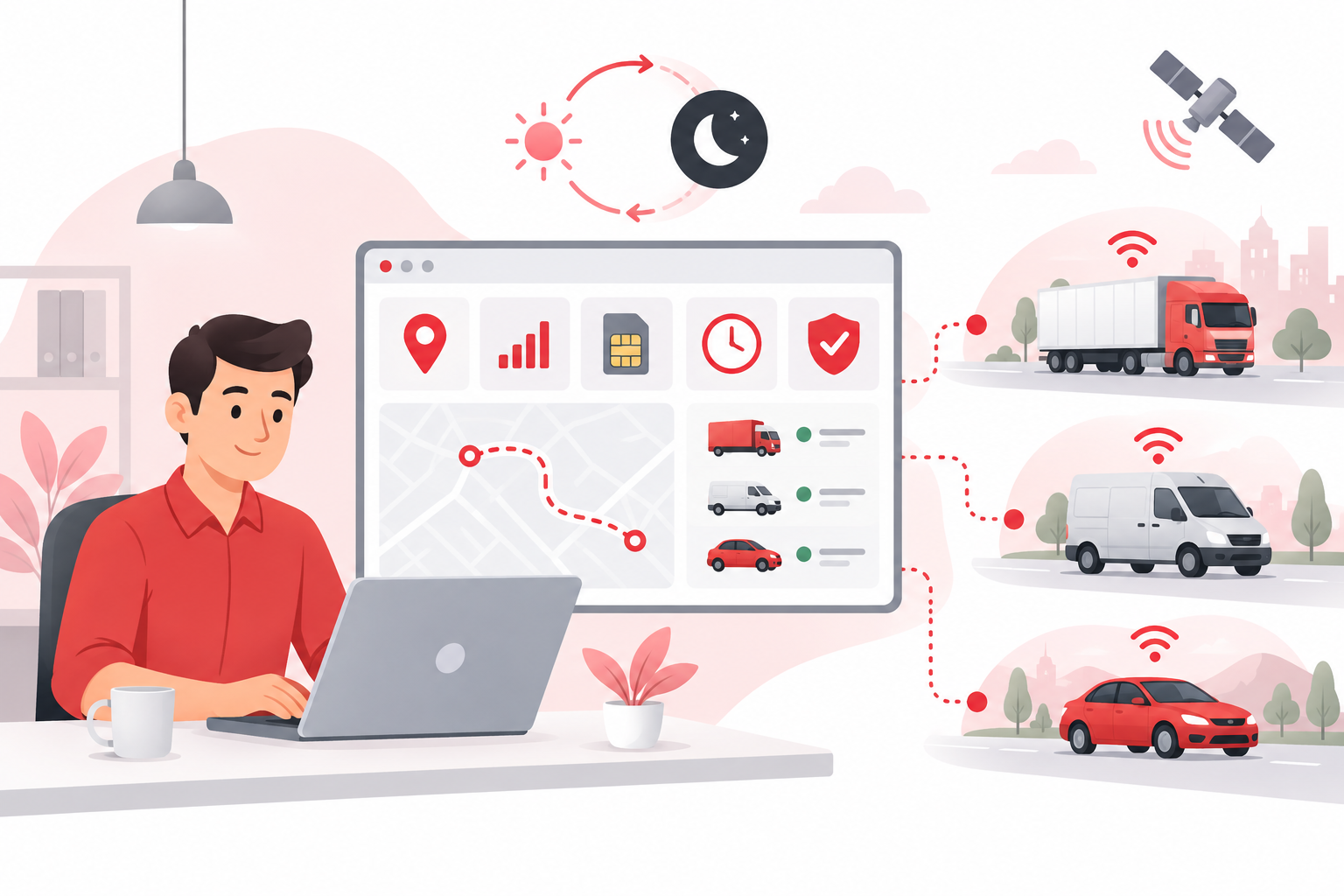 Cara Menjaga Konektivitas GPS Tracker Saat Armada Beroperasi 24 Jam